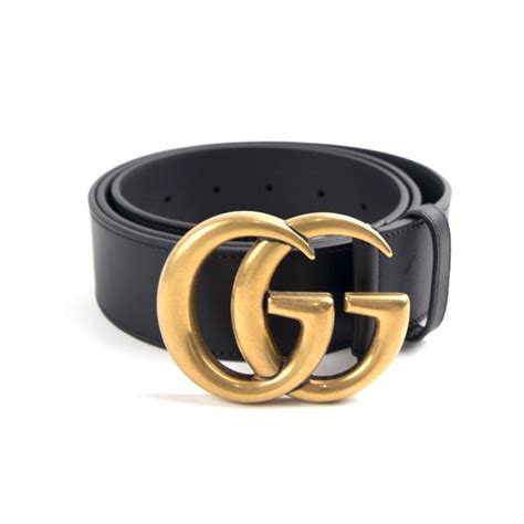 gucci belt black with gold buckle|Gucci belt double sided.